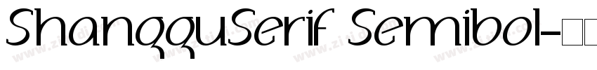 ShangguSerif Semibol字体转换